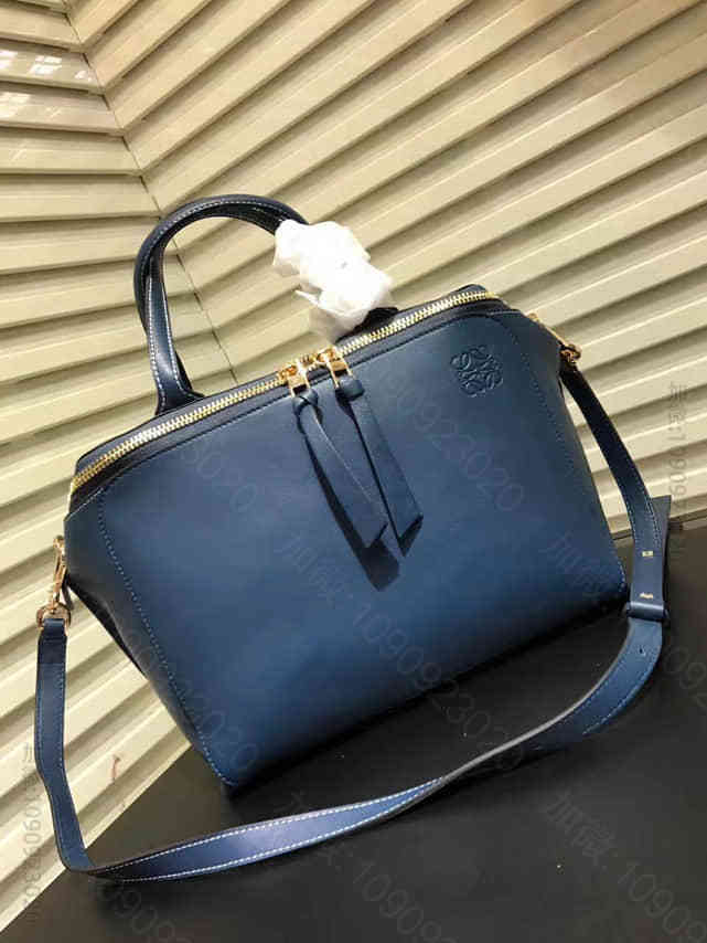 LOEWE罗意威 Zipper Bag 拉链手袋 326.30.P10靛蓝色