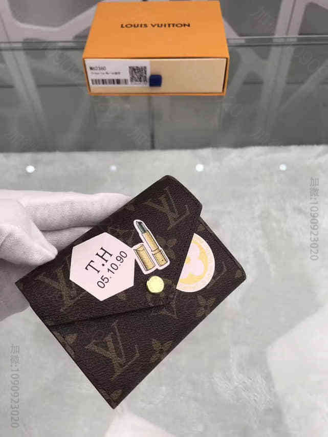 M62360丝印 MY LV WORLD TOUR 世界之旅系列短款豆豆钱夹