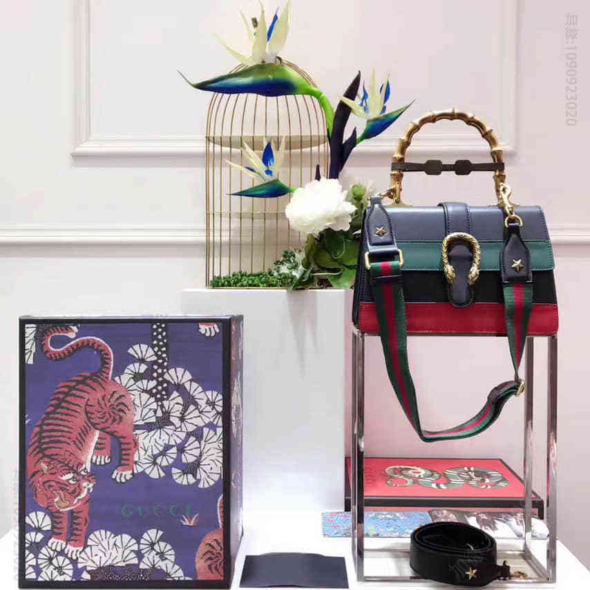 Gucci古驰 Dionysus真皮手提包 448075 CWLMT 8543
