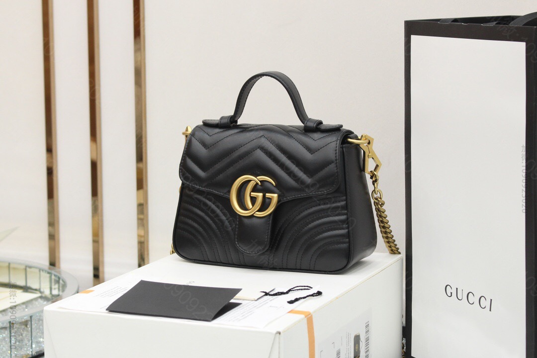 Gucci古驰 【原厂皮】Gucci GG Marmont mini top...