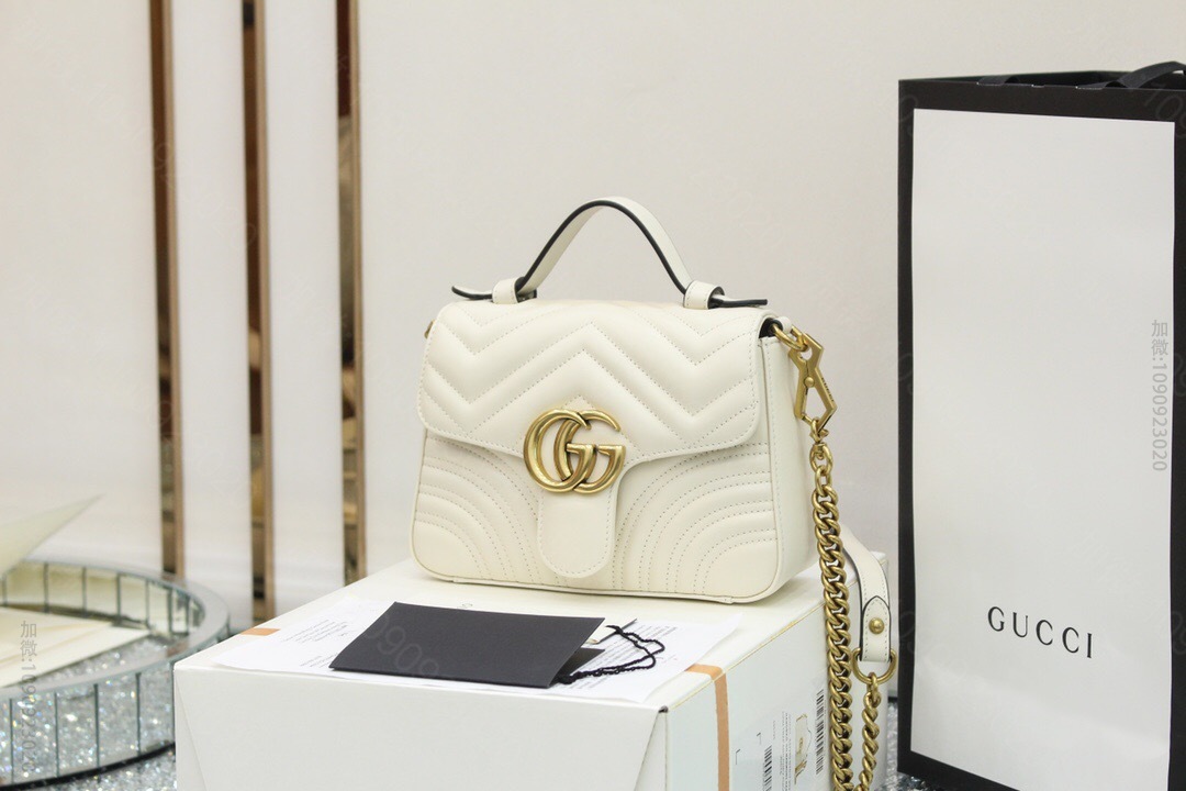 Gucci古驰 【原厂皮】Gucci GG Marmont mini top...