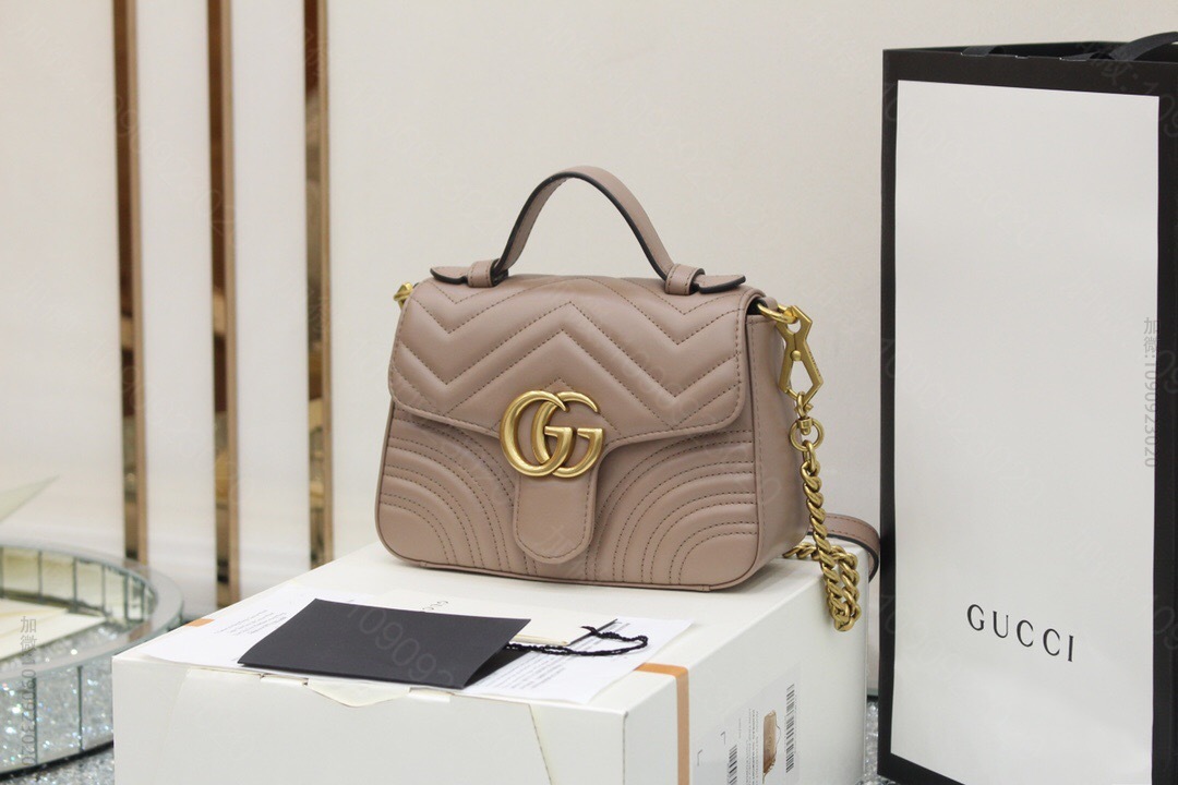Gucci古驰 【原厂皮】Gucci GG Marmont mini top...