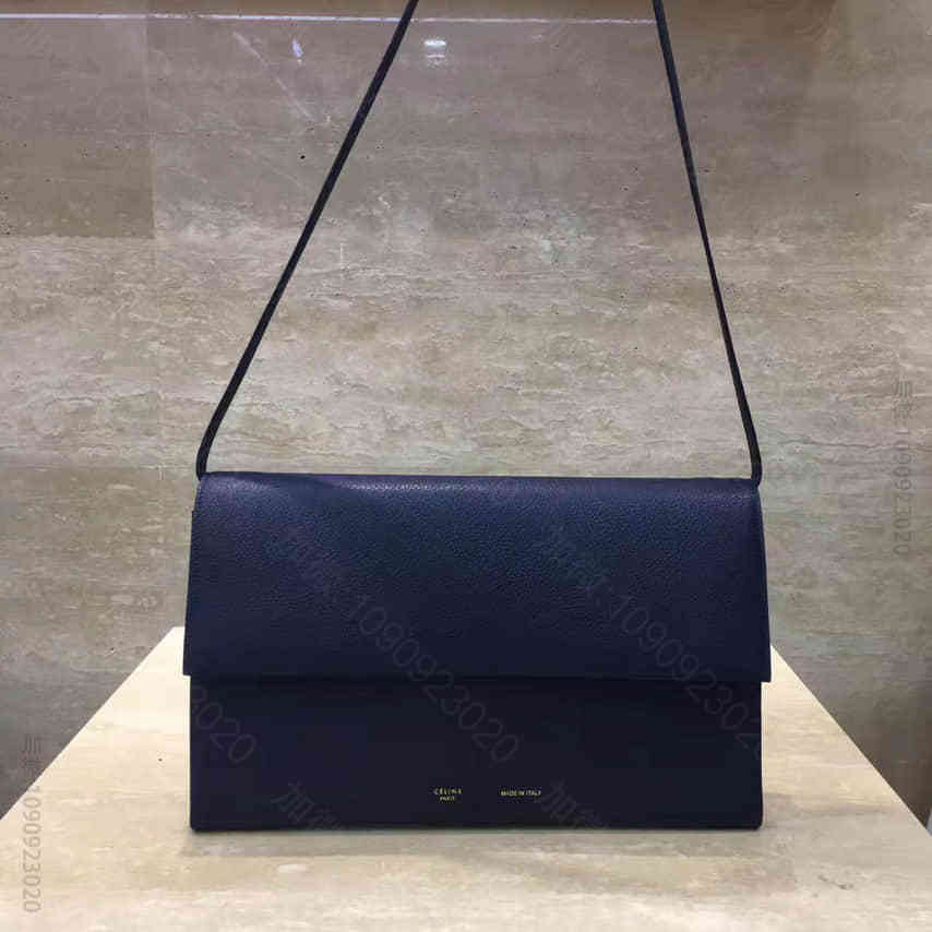 赛琳 (Celine) FOLDED蓝色亮泽小山羊皮斜挎手包 108913