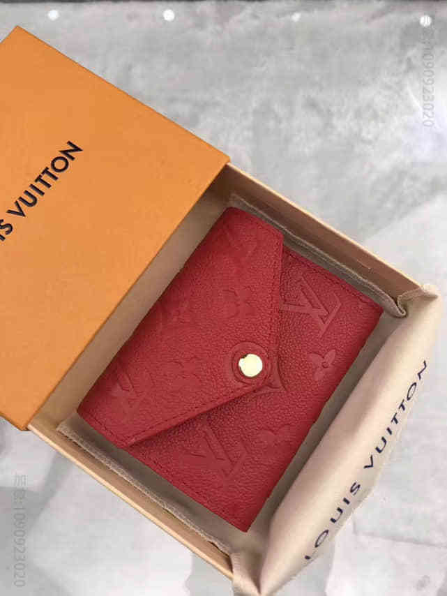 LV Monogram Empreinte皮革VICTORINE短款钱夹 M64061