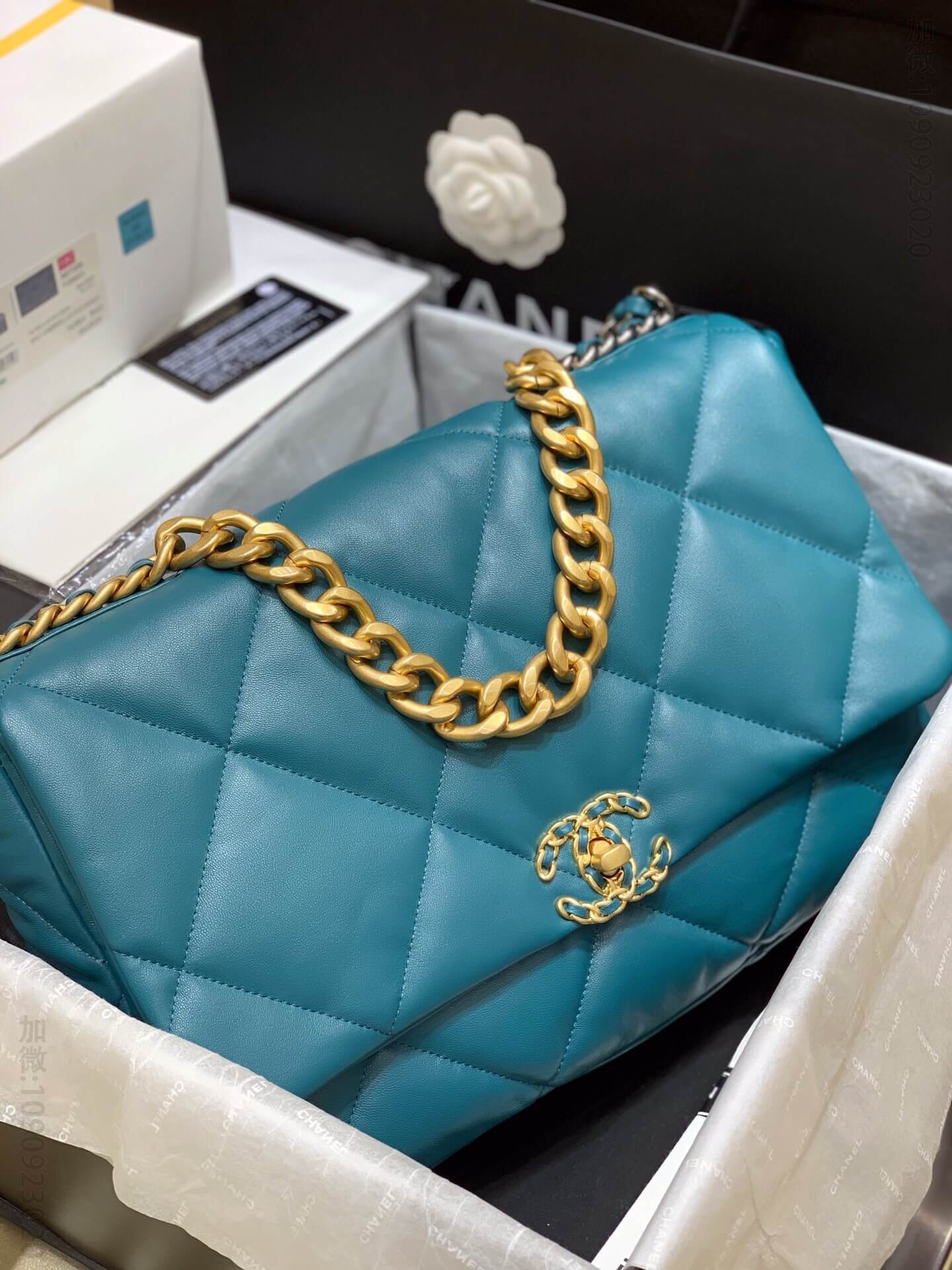 Chanel/香奈儿 专柜最新款19 bag大号 AS1162