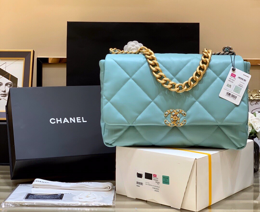 Chanel/香奈儿 专柜最新款19 bag大号 AS1162