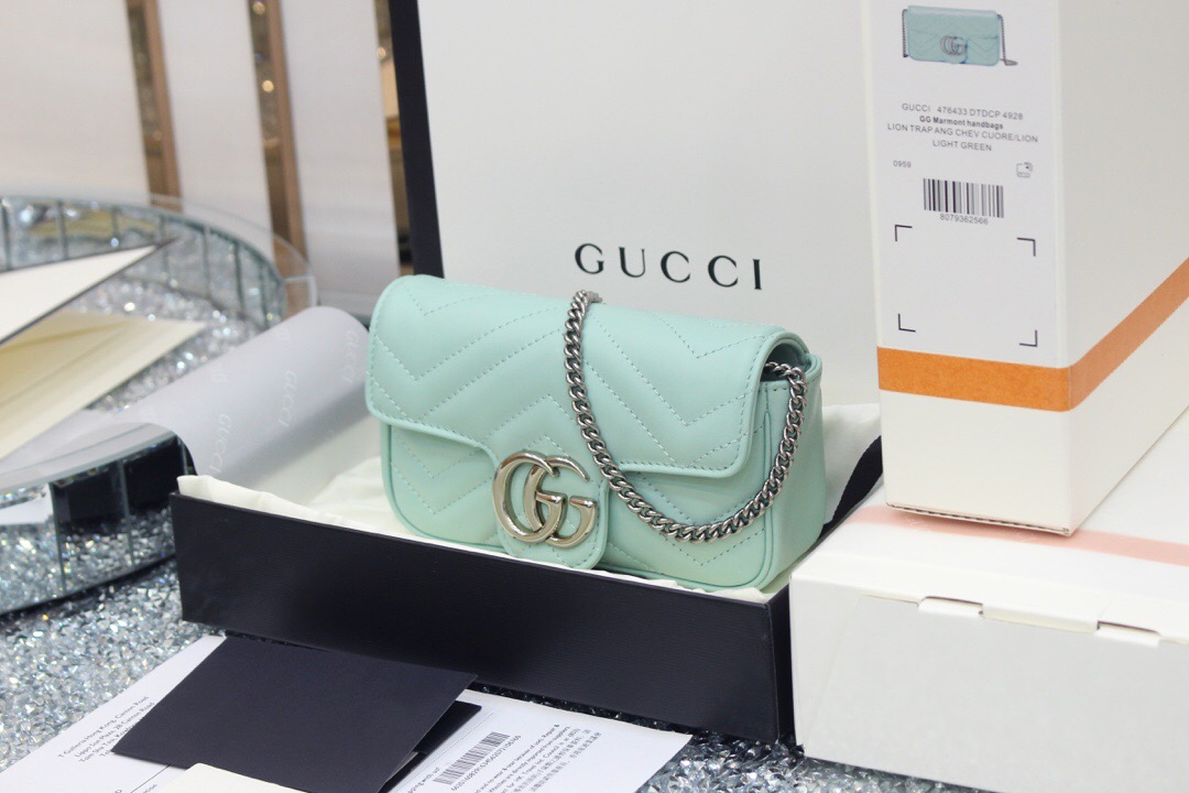 古驰女士单肩包 Gucci GG Marmont super mini bag 476433 