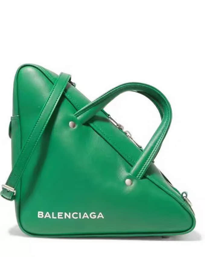 巴黎世家/Balenciaga 2017最新款 绿色小牛皮小号 三角包