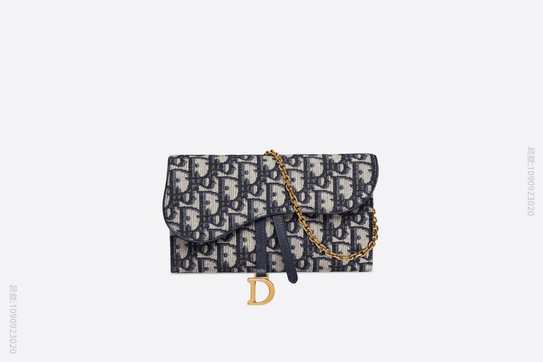 Dior/迪奥 Oblique印花马鞍长款链条钱包 S5614CTZQ_M9...