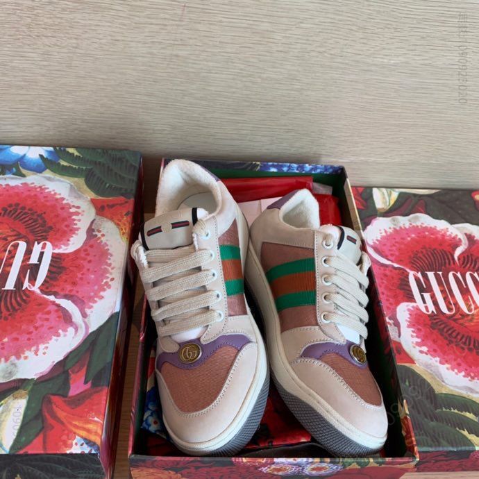 GUCCI古驰 19年爆款来袭GG系列做旧小脏鞋