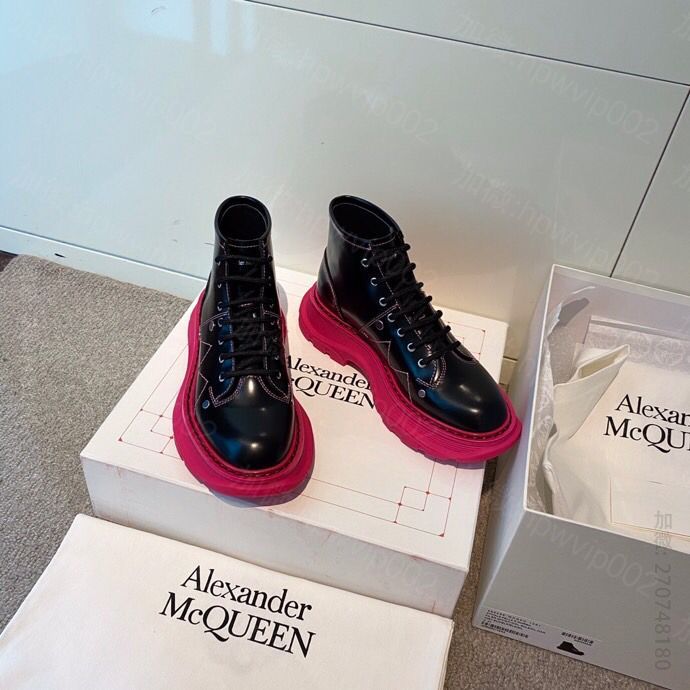 McQueen 麦昆 杨幂 古力娜扎 明星同款女士短靴 奢品麦昆短靴 