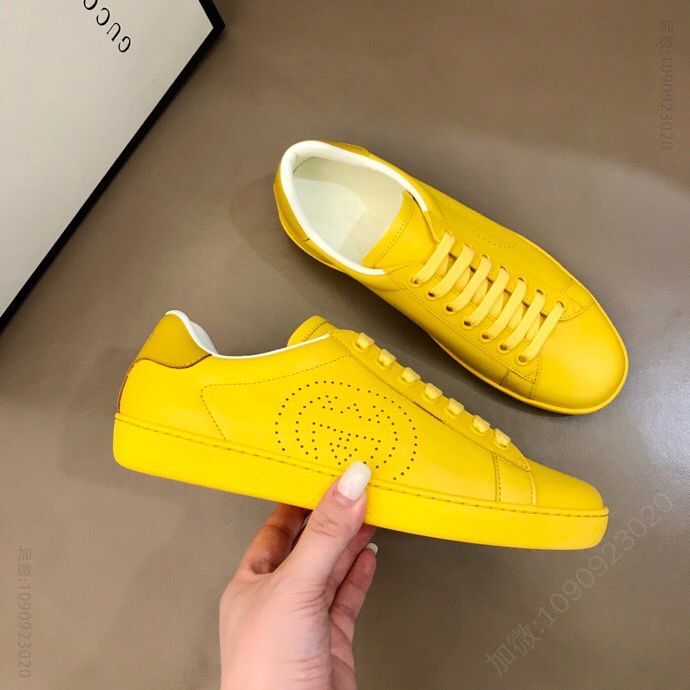 GUCCI古驰 意大利进口原版皮料G家经典小白鞋