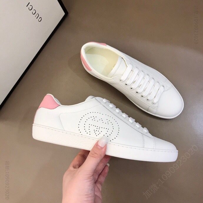 GUCCI古驰 意大利进口原版皮料G家经典小白鞋