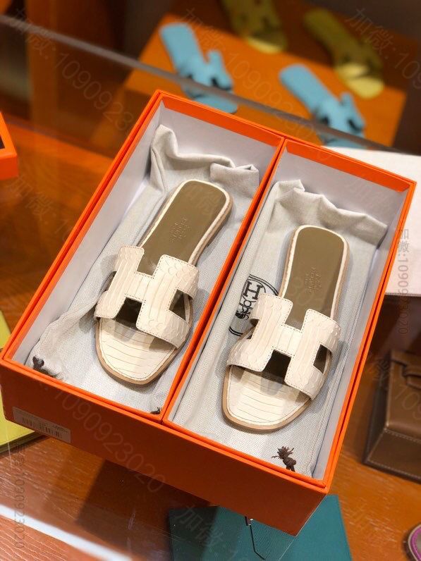 HERMES爱马仕 独家原版一比一定制真皮大底拖鞋