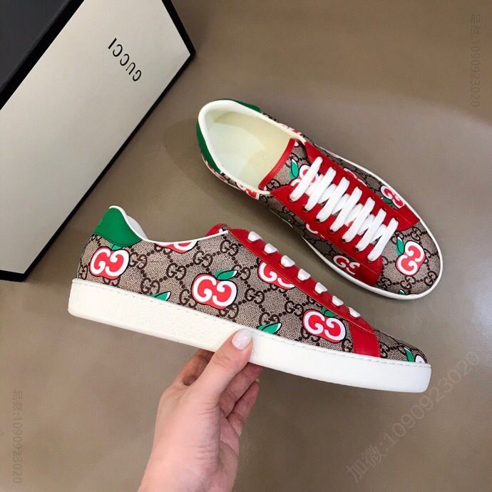 Gucci古驰 Supreme高级人造帆布G家2023品牌经典Ace系列运动鞋