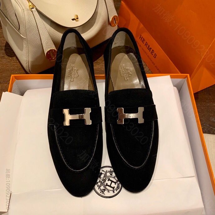 HERME爱马仕 全网独家纯手工制作，私人高端定制女士商务皮鞋 Royal乐...