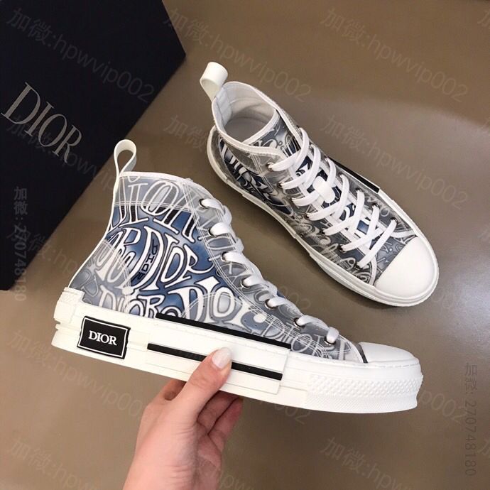 Dior迪奥 CD 情侣款DIOKAWS 官方最新发售 DIO B23 运动鞋系列 高/低帮 复刻迪奥高帮鞋网站 