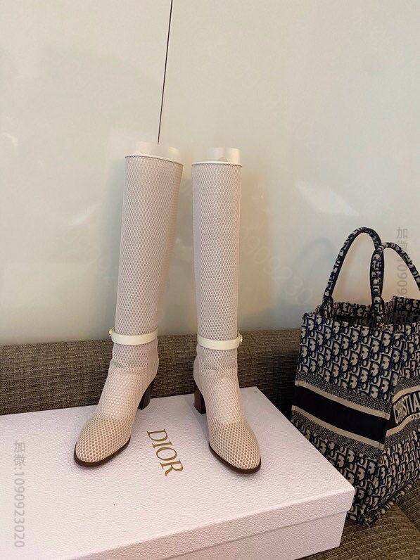 DIOR迪奥 Dior/2023新款网格长靴