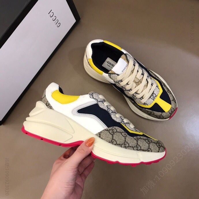 Gucci古驰 采用厚实鞋底【G家高版本】女士复古运动鞋