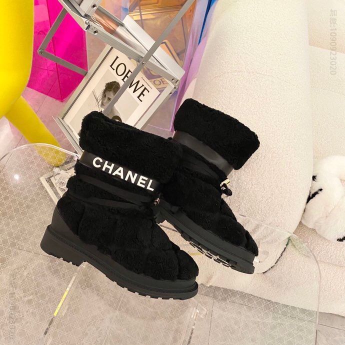 Chanel香奈儿 秋冬新款 羊羔毛雪地靴