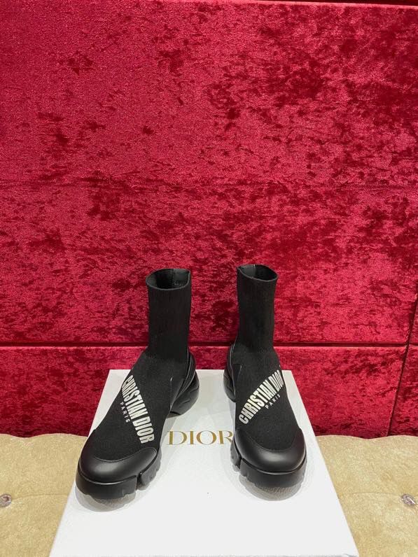 Dio Jadior 20秋冬新款Dior夜光炫酷style袜子靴