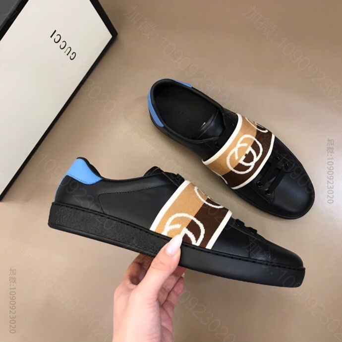 Gucci古驰 意大利进口原版皮料G家经典小白鞋