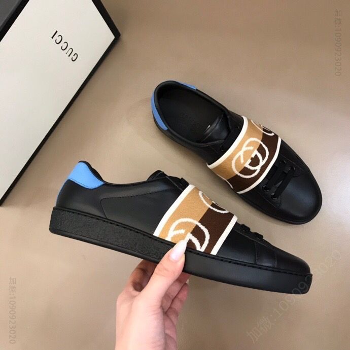 Gucci古驰 意大利进口原版皮料G家经典小白鞋