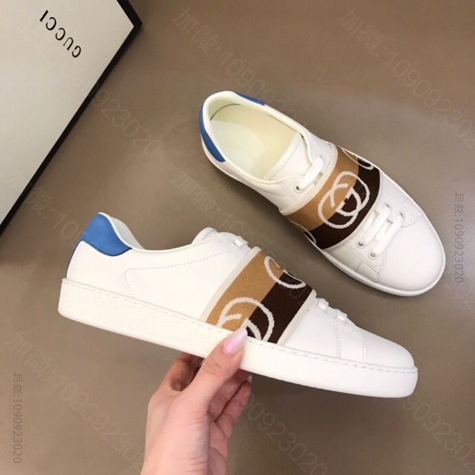 Gucci古驰 意大利进口原版皮料G家经典小白鞋