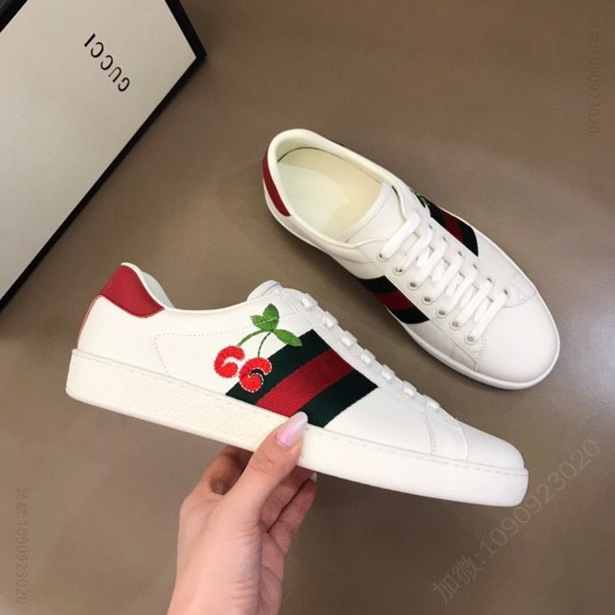 Gucci古驰 意大利进口原版皮料G家经典小白鞋