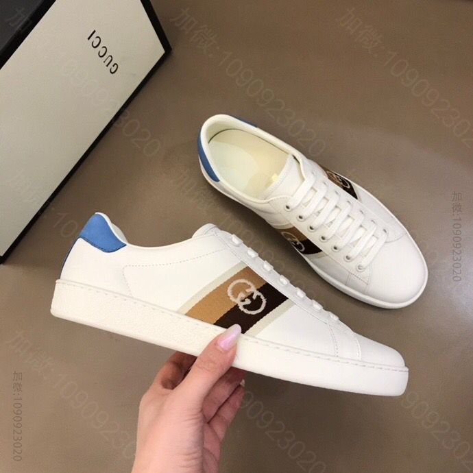 Gucci古驰 意大利进口原版皮料G家经典小白鞋