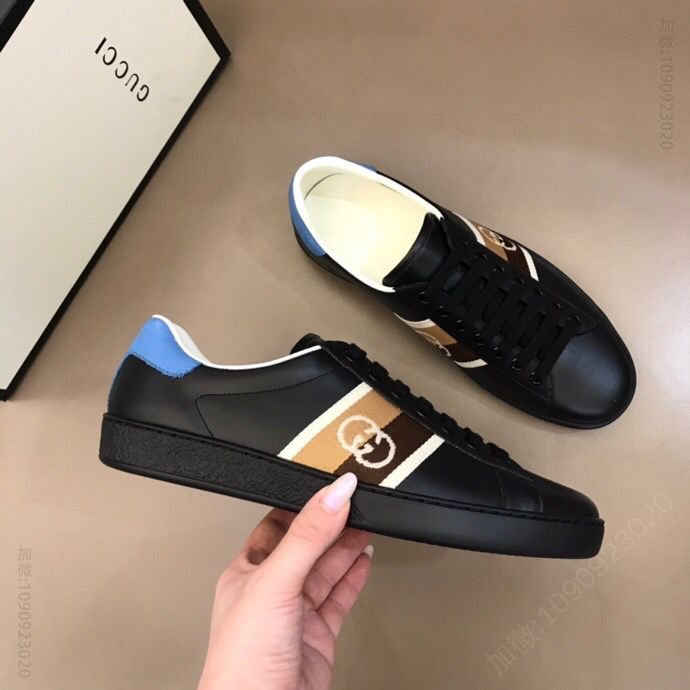 Gucci古驰 意大利进口原版皮料G家经典小白鞋