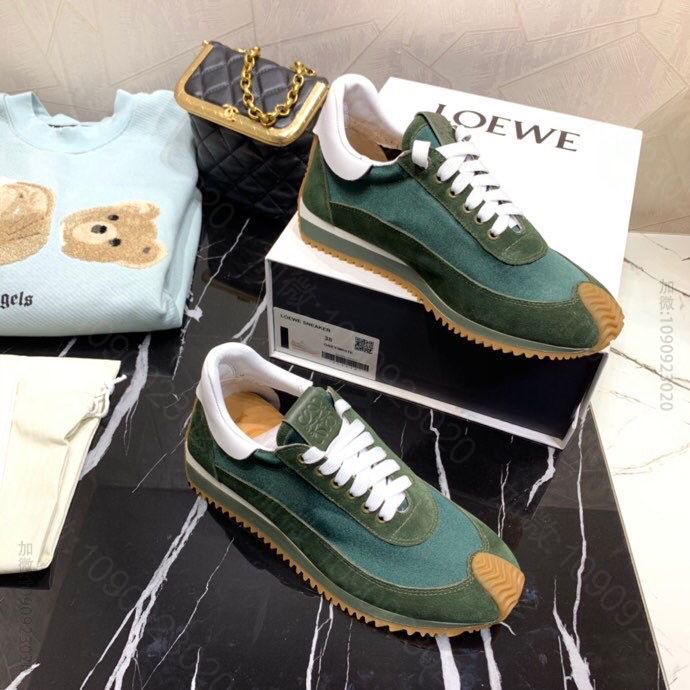 LOEWE罗意威 罗意威拼色休闲厚底运动鞋