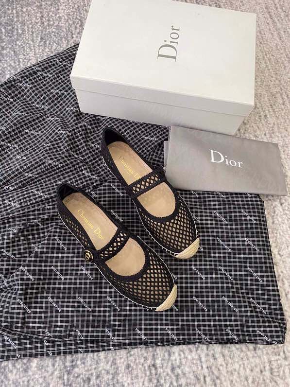 复刻迪奥女士平底鞋 DIOR迪奥 进口机器梭织布面2023 新品女士平底鞋 复刻迪奥平底鞋 