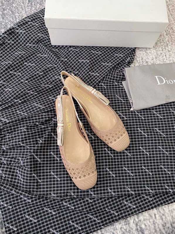 DIOR迪奥 进口机器梭织布面2023 新品女士平底鞋