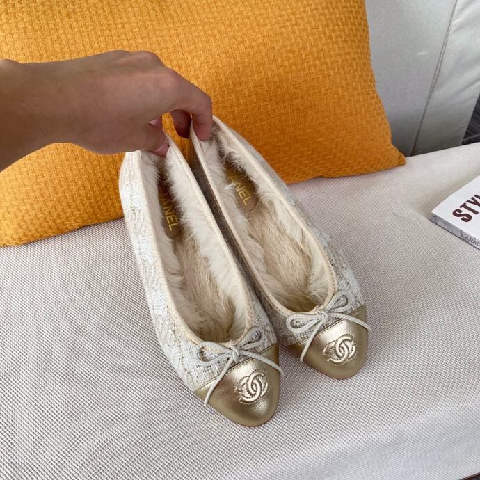 chanel香奈儿 意大利进口真皮大底混种羊皮顶级芭蕾舞鞋