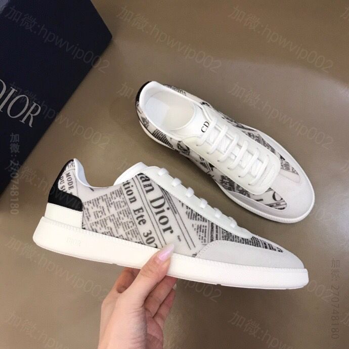 DIOR迪奥 采用原版透气网搭配绒面革B01 运动鞋平板鞋 高仿迪奥女款平板鞋商城 