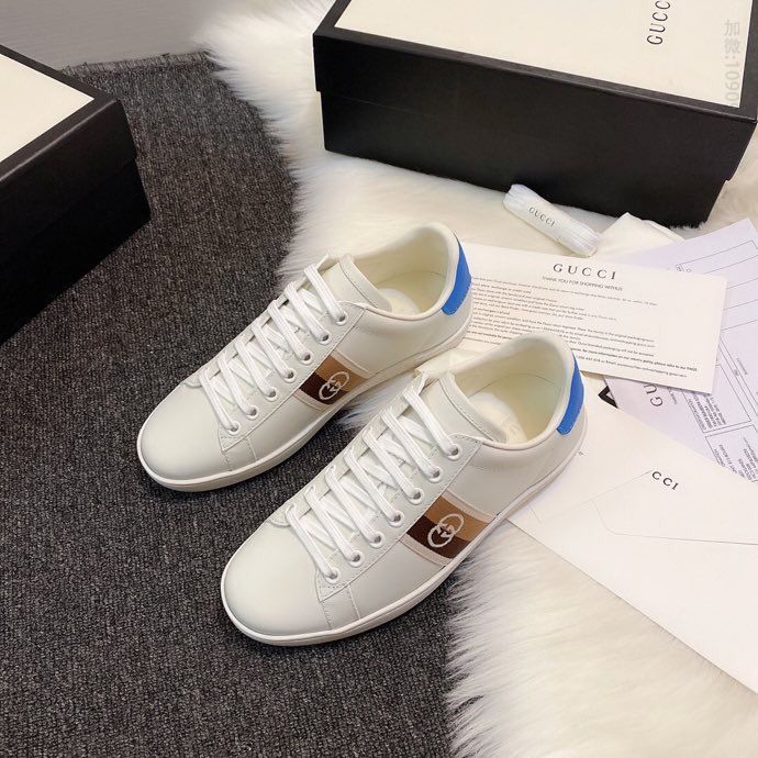 Gucci古驰 高端品质男女同款芯片版平板鞋
