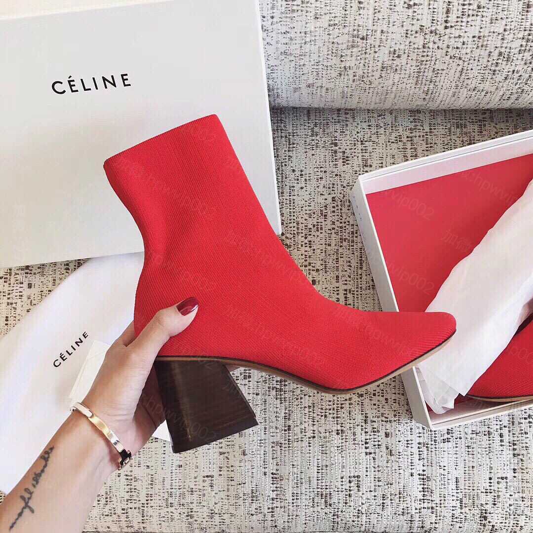 CELINE思琳 hand made弹力袜靴 原单思琳短靴 