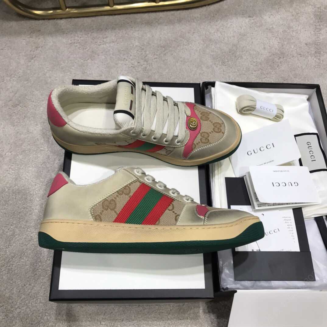 GUCCI古驰 19年爆款来袭GG系列做旧小脏鞋