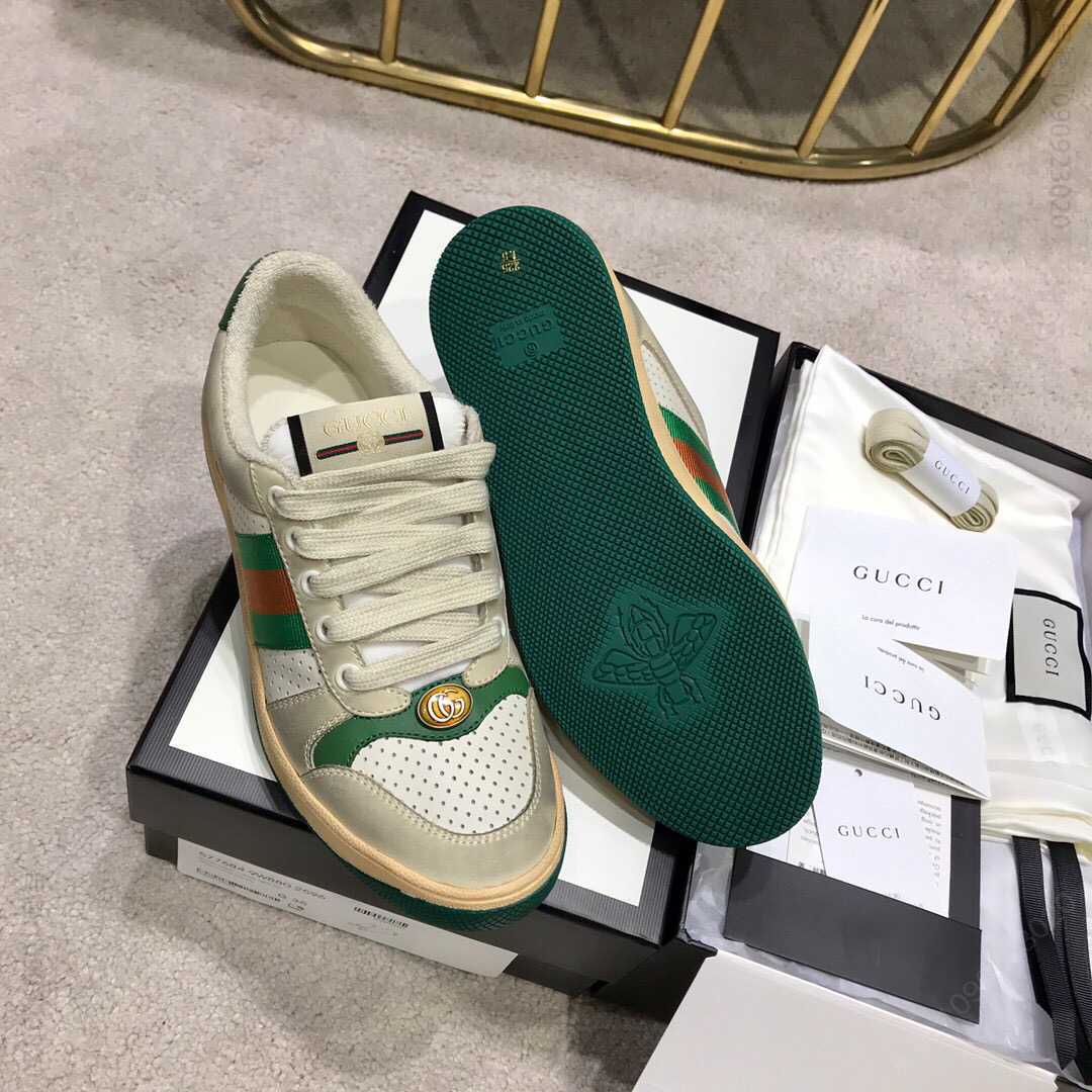 GUCCI古驰 19年爆款来袭GG系列做旧小脏鞋