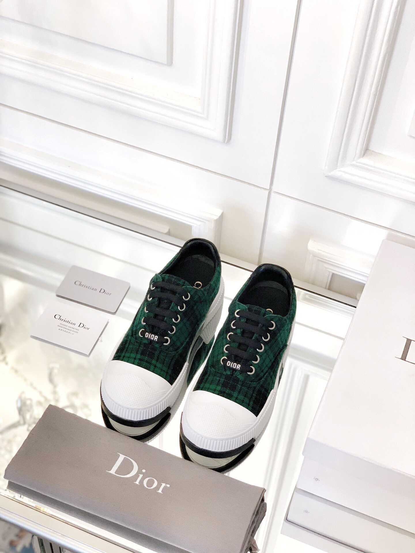 复刻迪奥女士平板鞋 Dior迪奥 2023新款帆布编织运动板鞋系列 复刻迪奥女士平板鞋 