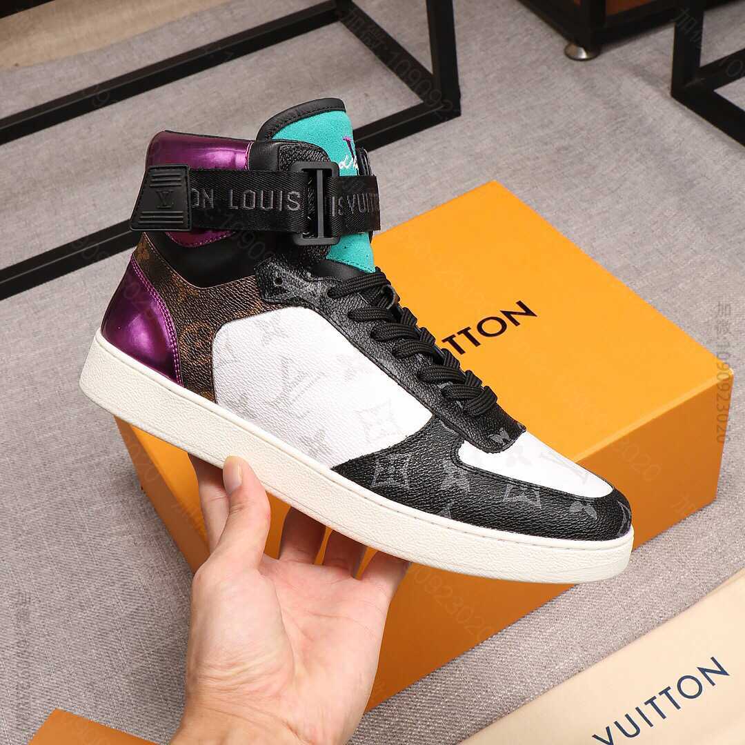 LOUISVUITTON(路登）官网同步新款 进口小牛皮鞋面休闲高帮男鞋RI...