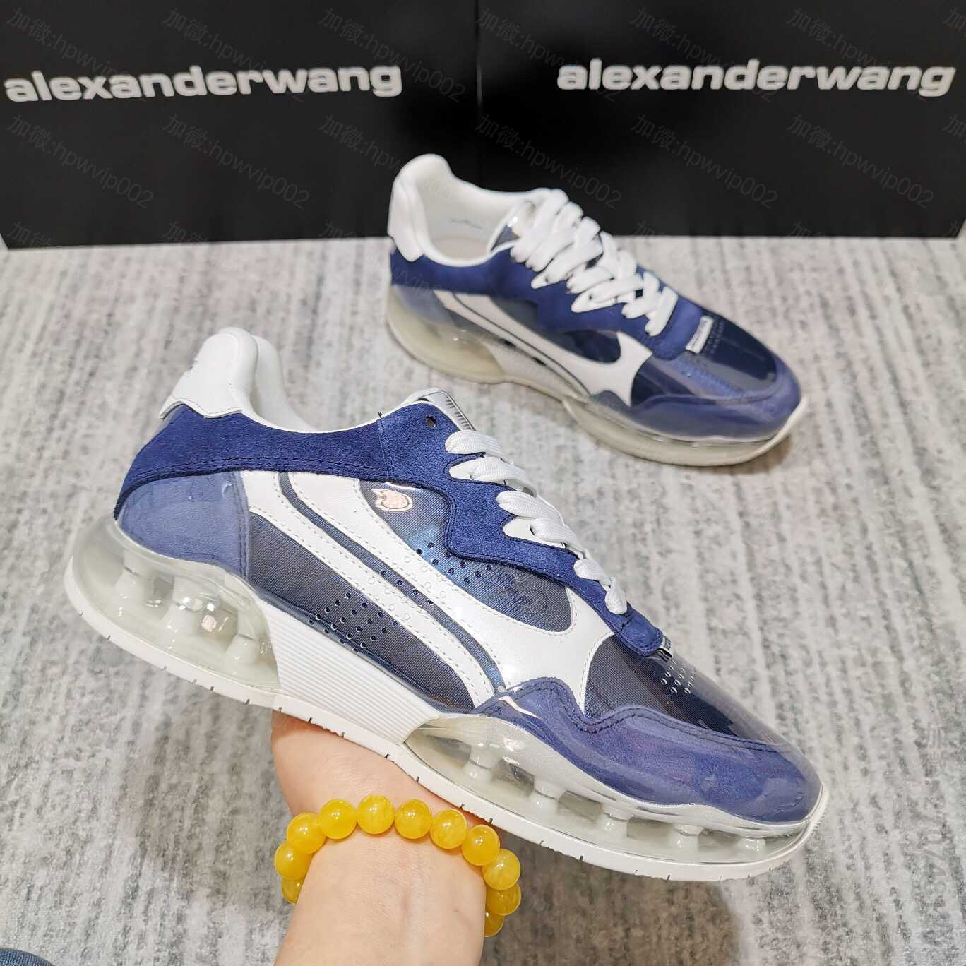 原版麦昆女鞋 ALEXANDERWANG 亚历山大王 重磅级气垫运动跑鞋 