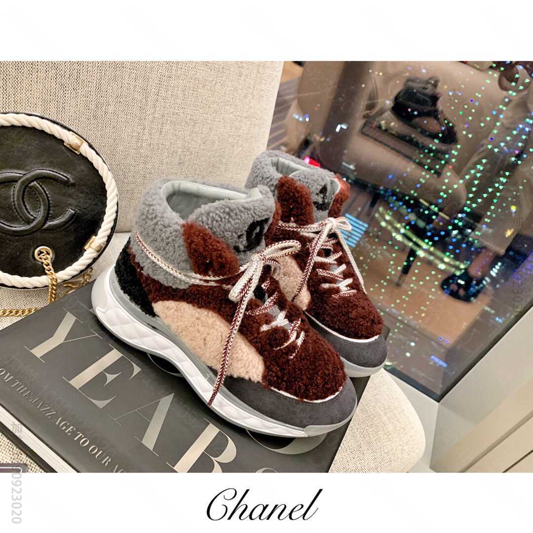chanel香奈儿 2023新款地表最保暖熊猫鞋高帮鞋