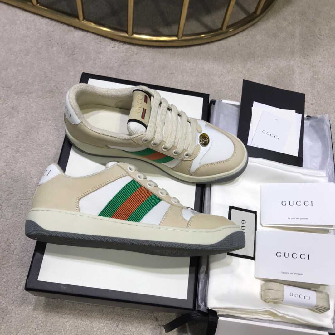 Gucci 古驰 复古做旧系列Screener系列GG运动鞋