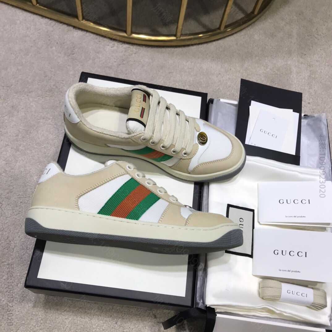 Gucci 古驰 复古做旧系列Screener系列GG运动鞋