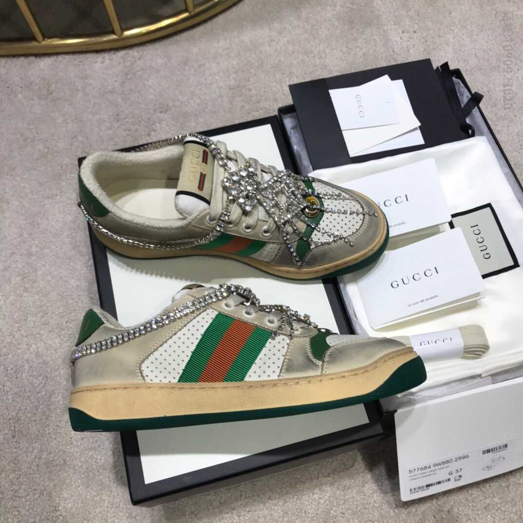 Gucci 古驰 复古做旧系列Screener系列GG运动鞋