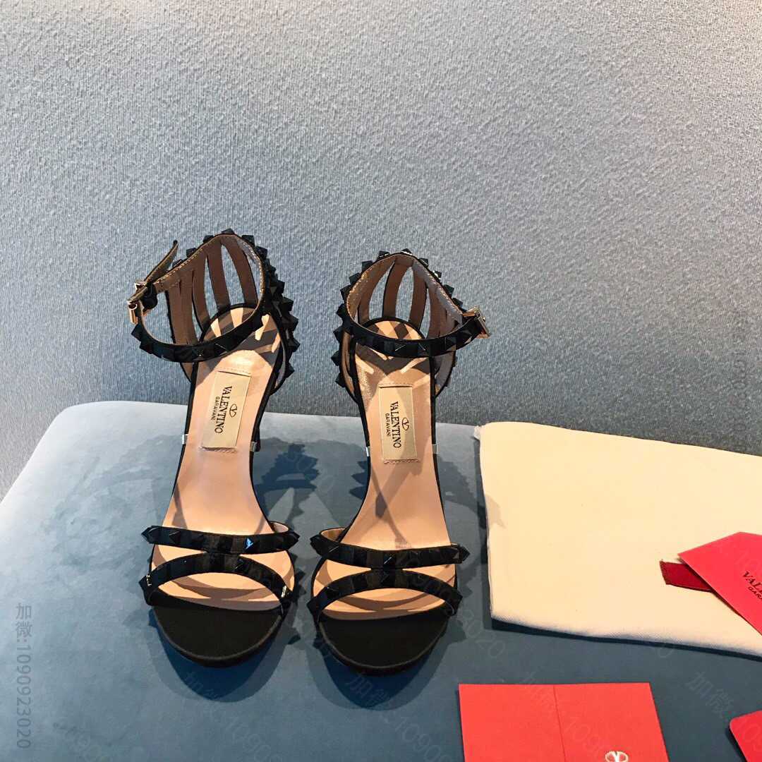 Valentino​华伦天奴 2023最新款真丝女士高跟凉鞋
