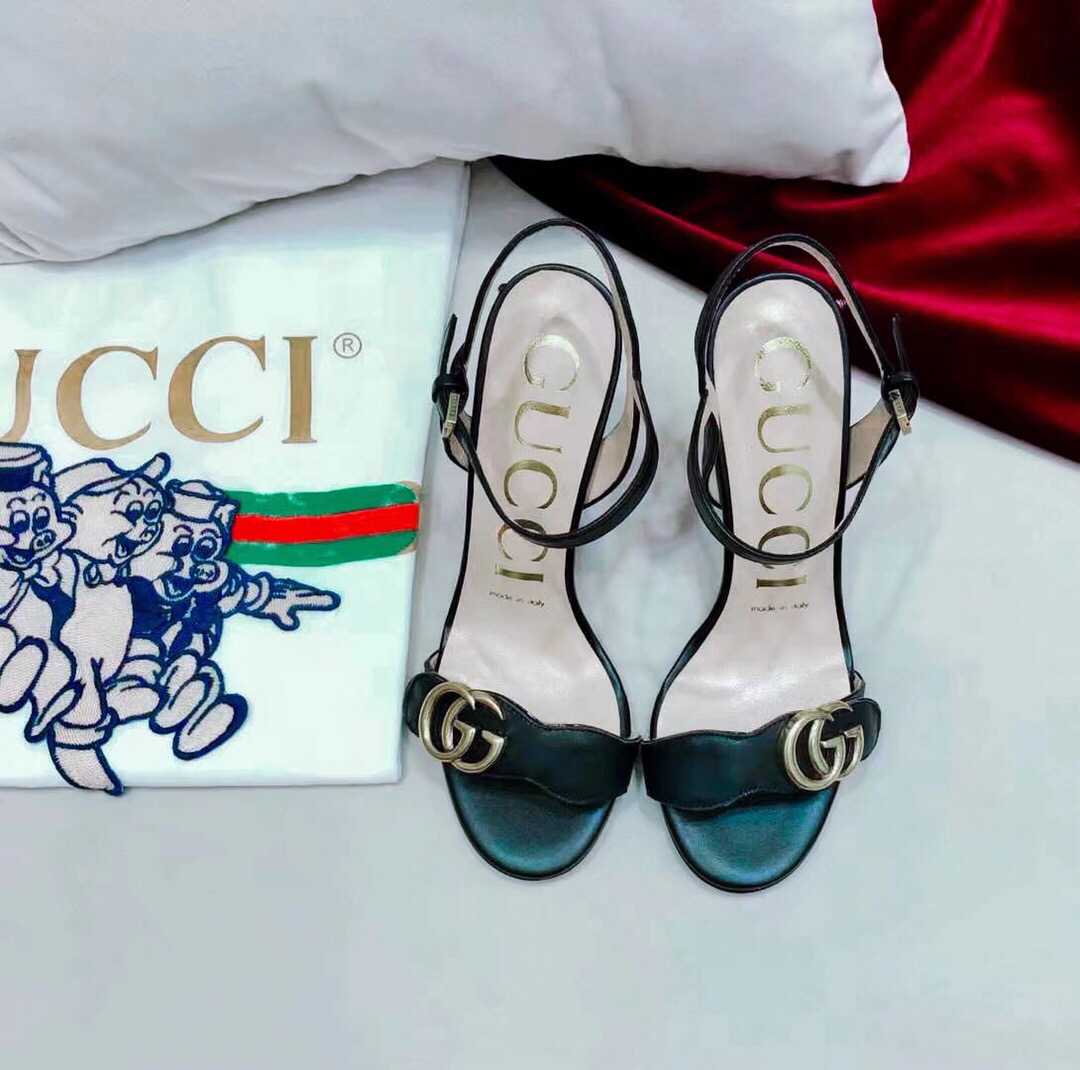 Gucci古驰 独家爆款早春官方走秀款女士高跟凉鞋