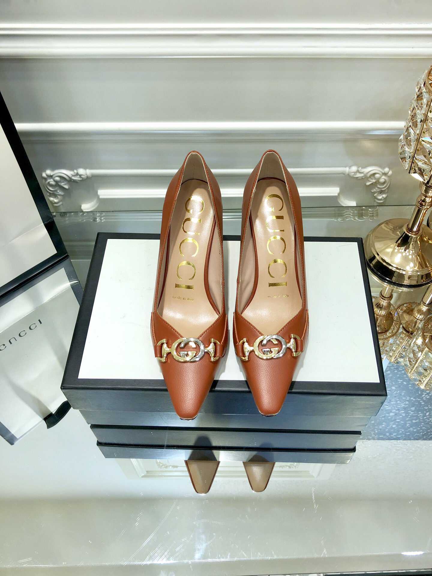 Gucci古驰 新品上市2023早春新品 原版楦形开发、专柜同步女士高跟鞋